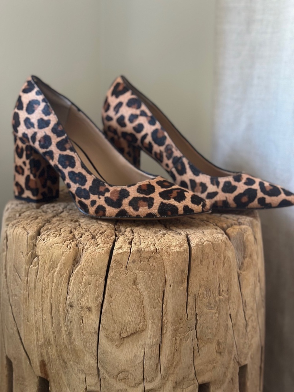 Inc International Leopard Print Heels in 8.5